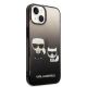4. Etui Karl Lagerfeld Gradient Ikonik Karl&Choupette na iPhone 14 - czarne