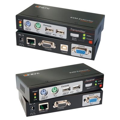 Lindy Cat.5 KVM Extender Combo 300, PS/2, USB i VGA