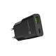5. NATEC ŁADOWARKA SIECIOWA RIBERA GAN SLIM 1X USB-A + 1X USB-C 20W CZARNA