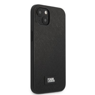 4. Etui Karl Lagerfeld Saffiano Plaque na iPhone 13 - czarne