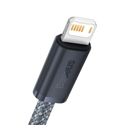 2. Baseus kabel do iPhone USB - Lightning 2m, 2,4A szary (CALD000516)
