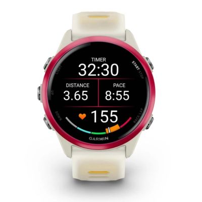 6. Zegarek Garmin Forerunner 570 42mm Bone/Raspberry Aluminium