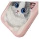 4. Etui Nimmy Big Eyed Pet 2.0 Cat na iPhone 16 Pro - różowe
