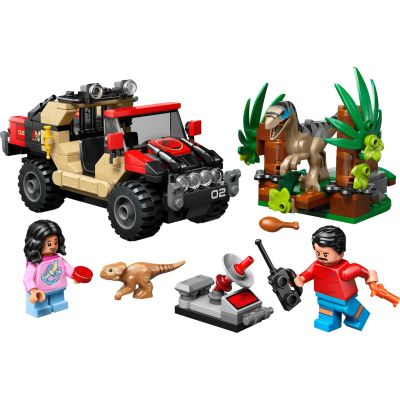 3. LEGO Jurassic World 76972 Ucieczka terenówką przed raptorem
