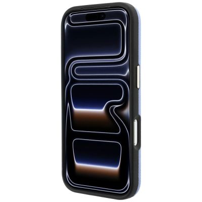 5. Etui Karl Lagerfeld Grained with Resin Signature Logo MagSafe na iPhone 18 Pro / 17 Pro - jasnoniebieskie