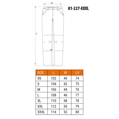 NEO tools 81-227-XXXL spodnie ochronne