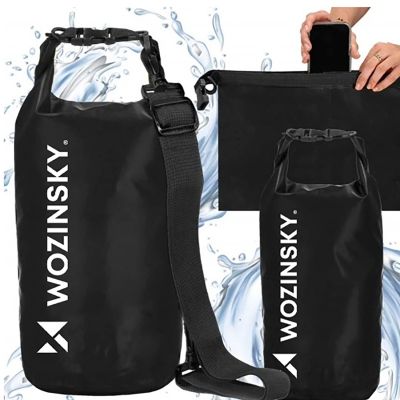 5. Worek Wozinsky WWK-20 woododporny na kajak sup 20l - czarny