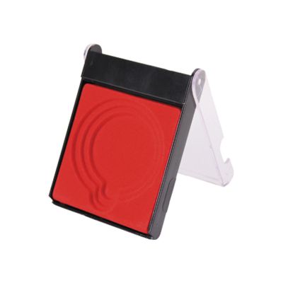 6. Etui  plastikowe na medal 70mm 116x84x18mm  czerwone A005B BK/R