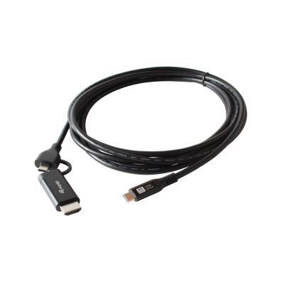 3. Equip 128437 adapter kablowy 3 m USB Type-C HDMI + USB Type-C Czarny