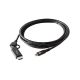 3. Equip 128437 adapter kablowy 3 m USB Type-C HDMI + USB Type-C Czarny