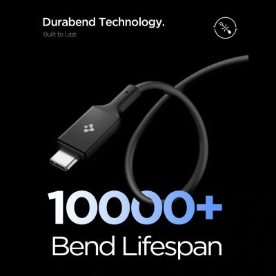 5. Kabel Spigen Essential EB24012CC USB-C / USB-C 240W 120cm - czarny