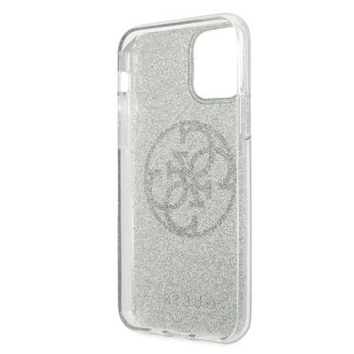 4. Guess GUHCN65PCUGLKA iPhone 11 Pro Max khaki hard case 4G Circle Glitter