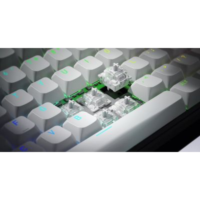 11. HATOR Skyfall 80 MAG ULTRA 8K klawiatura Gaming USB QWERTY US English Czarny, Biały