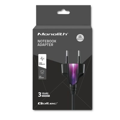 7. Zasilacz sieciowy Qoltec 51745 do notebooka Asus (19 V; 3,42 A; 65W; 5.5 mm x 2.5 mm)