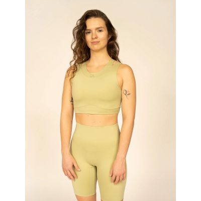 2. Biustonosz treningowy ze średnim wsparciem z materiałów z recyklingu damski 4F x anna lewandowska 4F