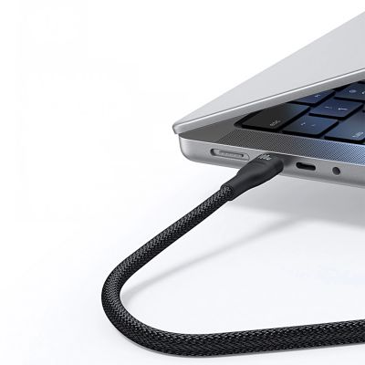 14. Kabel 3w1 Baseus Flash Series 3 100W USB-C - USB-C+USB-C+Lightning 1,5m + 3 x 0,25 m - czarny
