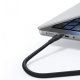14. Kabel 3w1 Baseus Flash Series 3 100W USB-C - USB-C+USB-C+Lightning 1,5m + 3 x 0,25 m - czarny