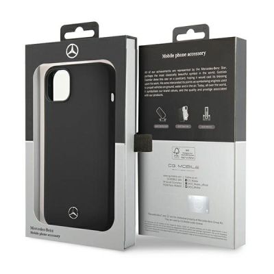 4. Etui Mercedes Silicone Line MagSafe na iPhone 14 Plus - czarne