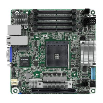 5. Płyta główna ASRock X570D4I-2T 1x AM4 AMD Ryzen X570 (SATA, 1xM.2, 2x10GbE, IPMI)