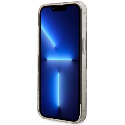 5. Etui Guess Flower MagSafe na iPhone 14 - różowe