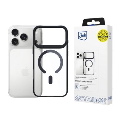 Etui 3mk Satin Armor MagCase na iPhone 17 Pro - przezroczysto czarne