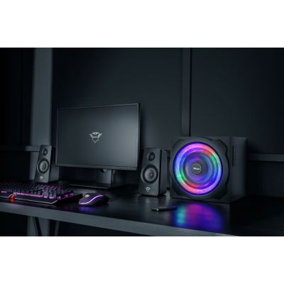 9. Zestaw głośników TRUST GXT 629 Tytan 2.1 RGB Black