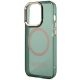 6. Etui Guess Gold Outline Translucent MagSafe na iPhone 14 Pro Max - zielone
