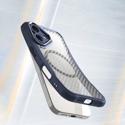 4. Etui silikonowe Leading Series MagSafe do iPhone 16 Plus - niebieskie