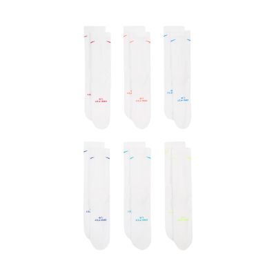 6. Skarpety Nike Everyday Elevated 6 par białe HQ8021 906