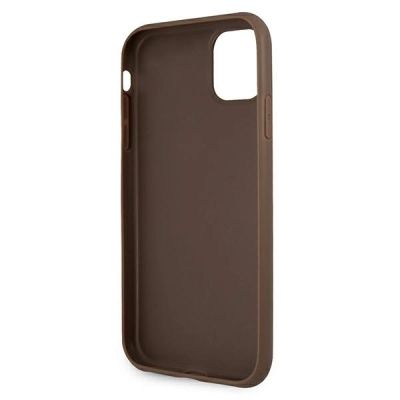 7. Etui Guess 4G Stripe na iPhone 11 / Xr 6,1" - brązowe