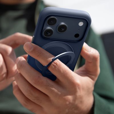 5. Etui AMAZINGTHING Cloudie na iPhone 17 Pro Max z podstawką - niebieskie