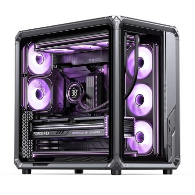 45. Jonsbo X400 Pro PC-Gehäuse, Midi-Tower, ATX, Tempered Glass - grau
