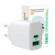 GREENCELL ŁADOWARKA USB-C/A POWERSOURCE DUO30 30W 1X USB-C + 1X USB-A PD QC BIAŁA