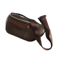 Saszetka męska nerka biodrowa Aeronautica Militare Waist Bag Brązowa - AM-393-MORO