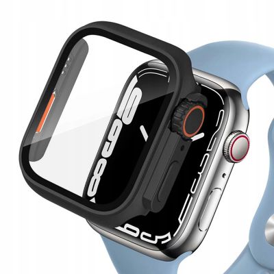 Etui Tech-Protect Defense360 na Apple Watch 4 / 5 / 6 / SE (44mm) - czarno-pomarańczowy
