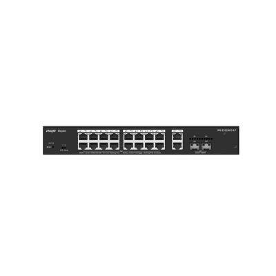 6. Ruijie Networks RG-ES220GS-LP przełącznik sieciowy Zarządzany L2 Gigabit Ethernet (10/100/1000) Obsługa PoE Desktop Czarny