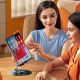 11. Stojak na tablet Wozinsky WRS-DSY84SS obrotowy 360° aluminiowy - szary