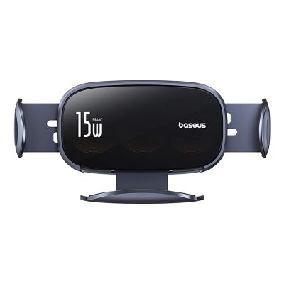 3. Uchwyt Baseus LightChaser BS-CM029 samochodowy z ładowarką indukcyjną z potrójną cewką - czarny