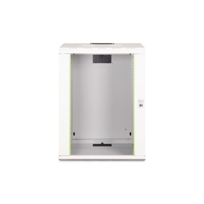 4. Digitus Szafa sieciowa wisząca Unique 19" 16U rack 600x450, drzwi szyba, szary, niedzielona, złożona, 100kg