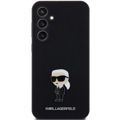 3. Etui Karl Lagerfeld Silicone Ikonik Metal Pin na Samsung Galaxy S23 FE - czarne