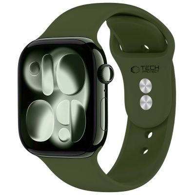 Pasek Tech-Protect Silicone na Apple Watch 44 / 45 / 46 / 49 mm - zielony