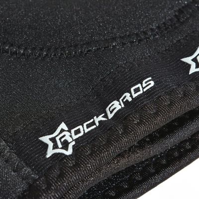 6. Ochraniacz sportowy Rockbros LF1106M na rzepkę i staw kolanowy rozmiar M - czarny
