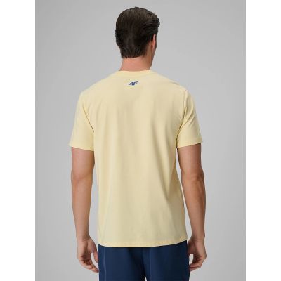 2. T-shirt regular z nadrukiem męski 4F 4FRSS26TTSHM4293-73S