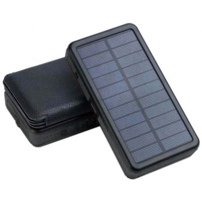 2. POWERNEED SKŁADANY PANEL SOLARNY Z POWER BANKIEM PV 9W 20000MAH LI-POLY 2X USB 2A CZARNY ES20000B