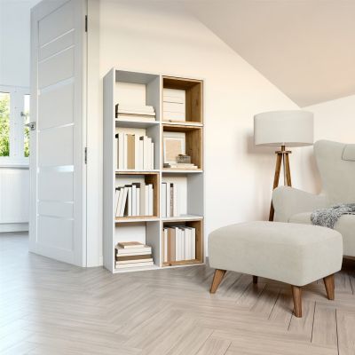 3. REGAŁ MALAX 2X4 BIEL