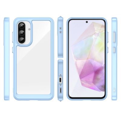 2. Etui Outer Space Case do Samsung Galaxy A56 pokrowiec z elastyczną ramką - niebieskie