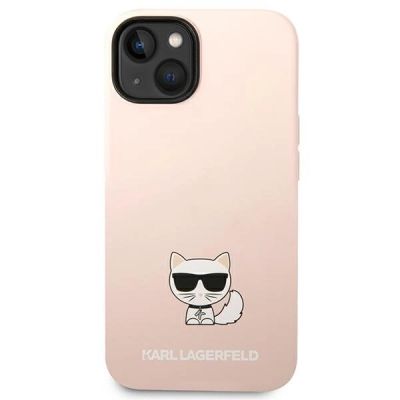 3. Etui Karl Lagerfeld Silicone Choupette Body na iPhone 14 Plus - jasnoróżowe