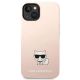 3. Etui Karl Lagerfeld Silicone Choupette Body na iPhone 14 Plus - jasnoróżowe