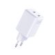 4. Ładowarka sieciowa 3mk Hyper Charger PD 45W QC4+ PPS 2C Super-Fast Charge 2.0 - biała