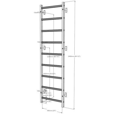 17. DRABINKA GIMNASTYCZNA DREWNIANO METALOWA BENCHK 700W